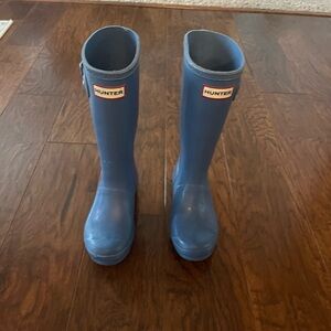 Hunter Kids Classic Blue Rain Boots